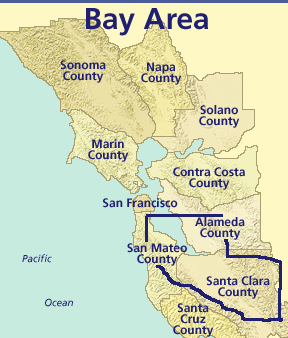 Bay Area Service Map
